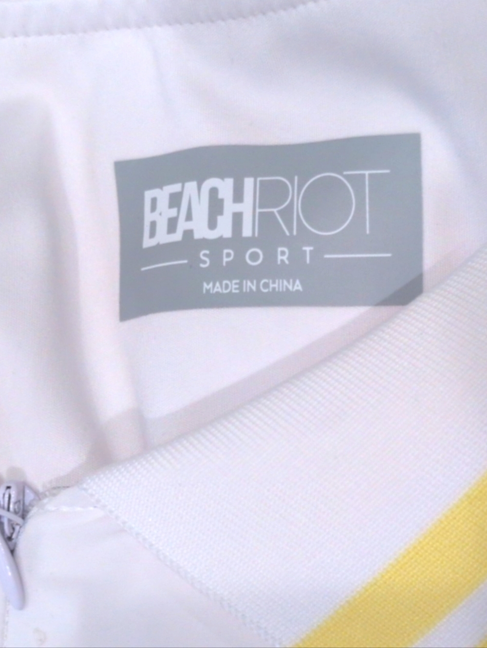 Beach Riot Bria Tennis Dress - White, Yellow Size Large - Picture 7 of 8